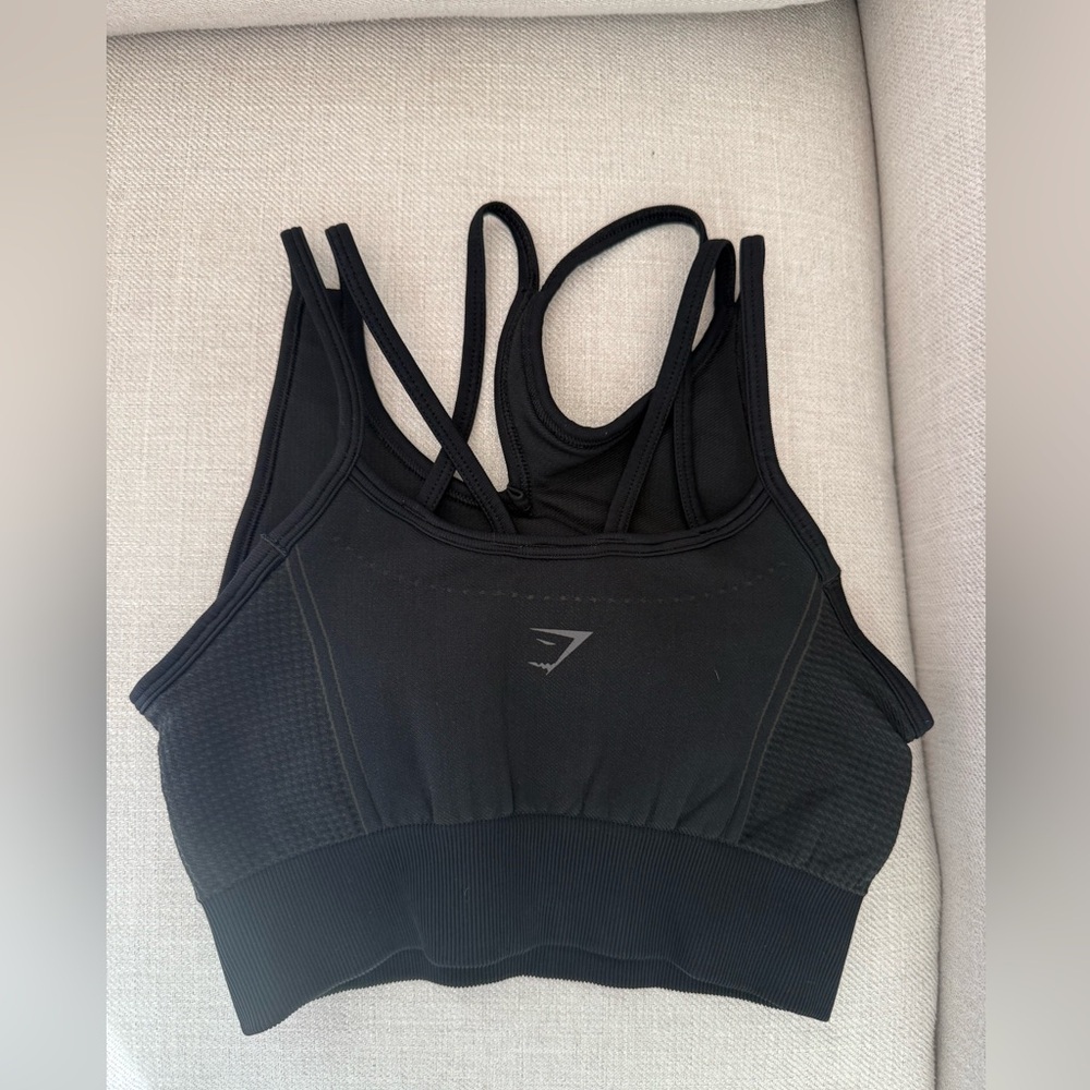 Gymshark Seamless High Neck Split Collar Sports Bra Small - Picture 2 of 3